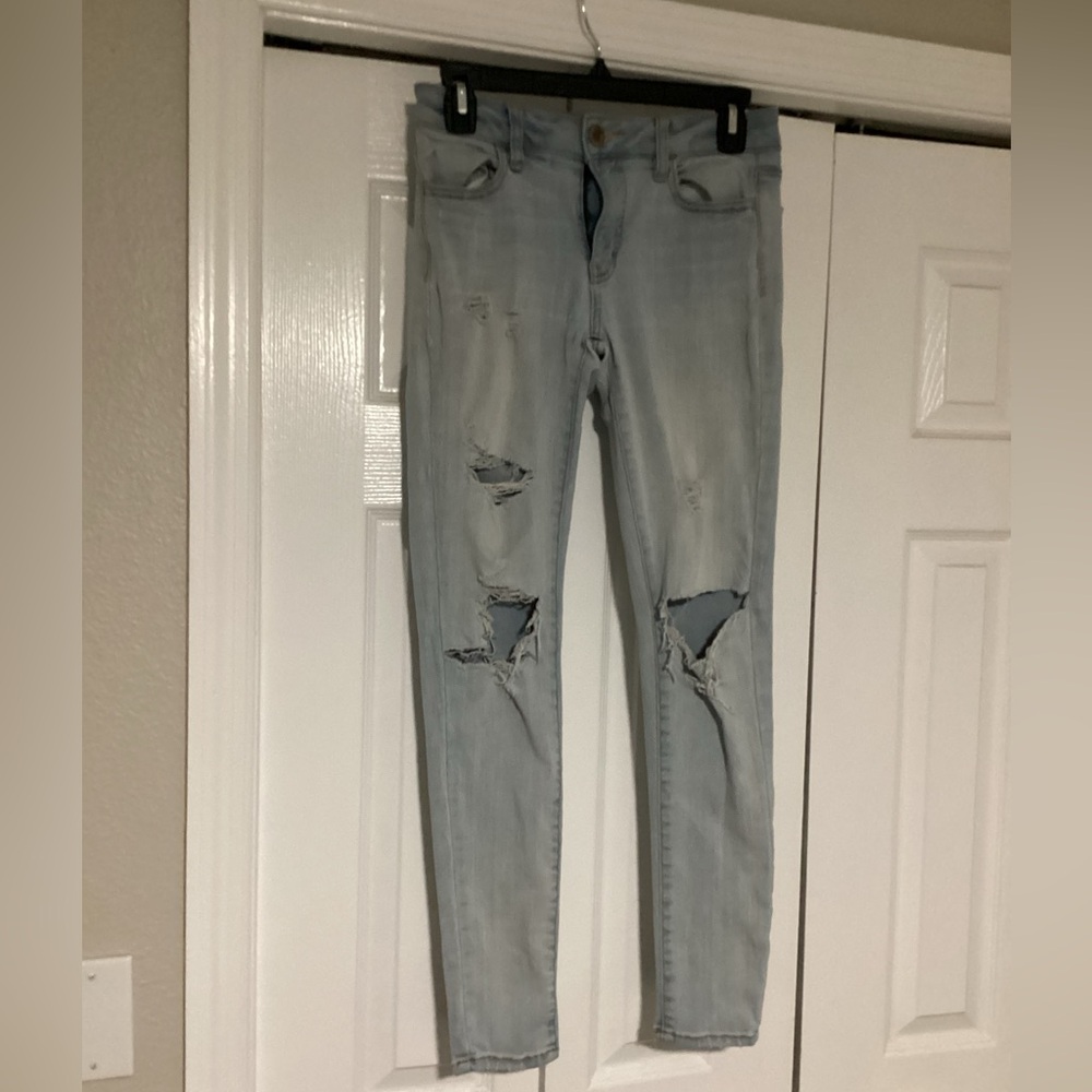 American Eagle Outfitters Super Super Stretch Jeggings Denim Cafe